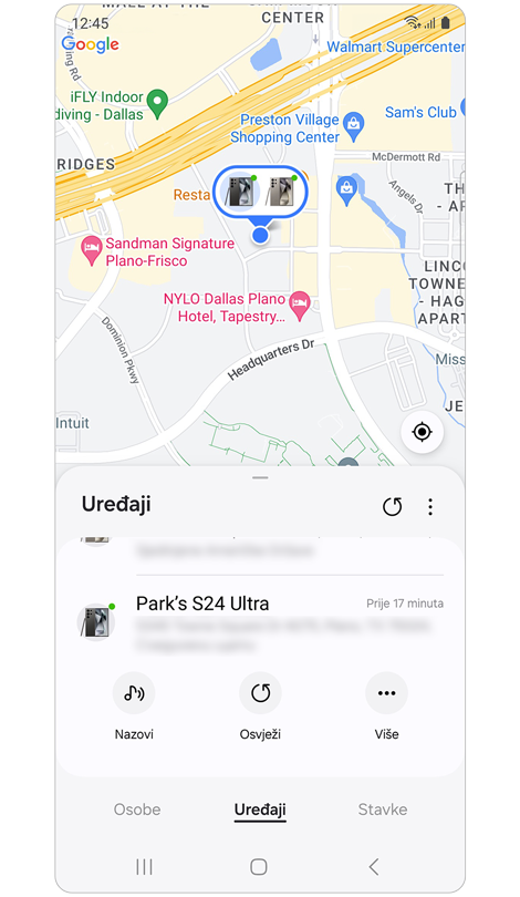 Kartica Uređaji na Samsung Find