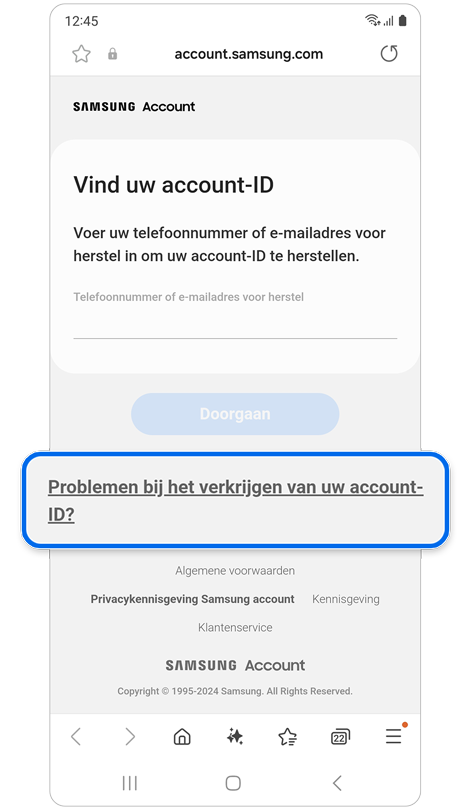 Opties voor verificatie.