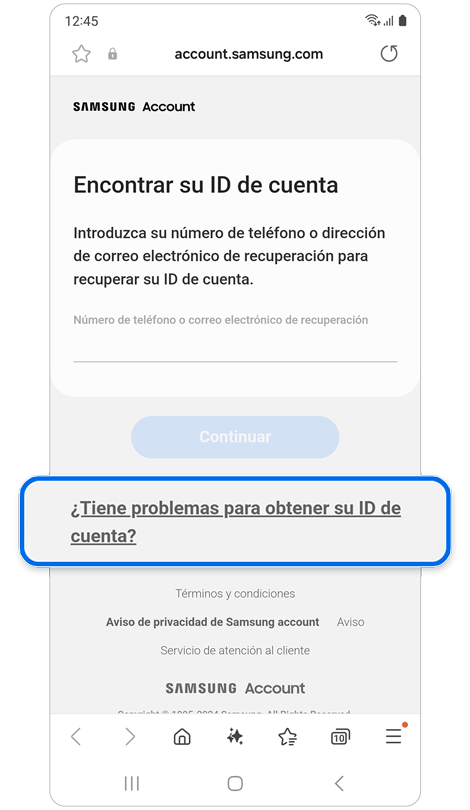 Opciones de método de verificación.