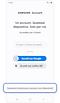 Schermata di accesso al Samsung account
