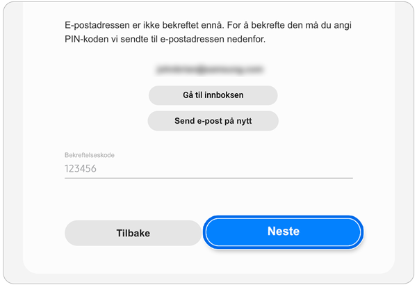 Bekreft din kontoside