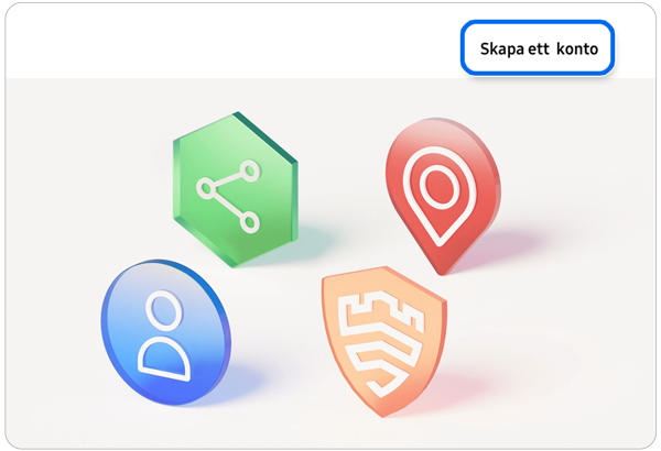 Startsida för Samsung Account