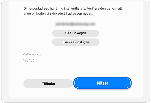 Verifiera din kontosida