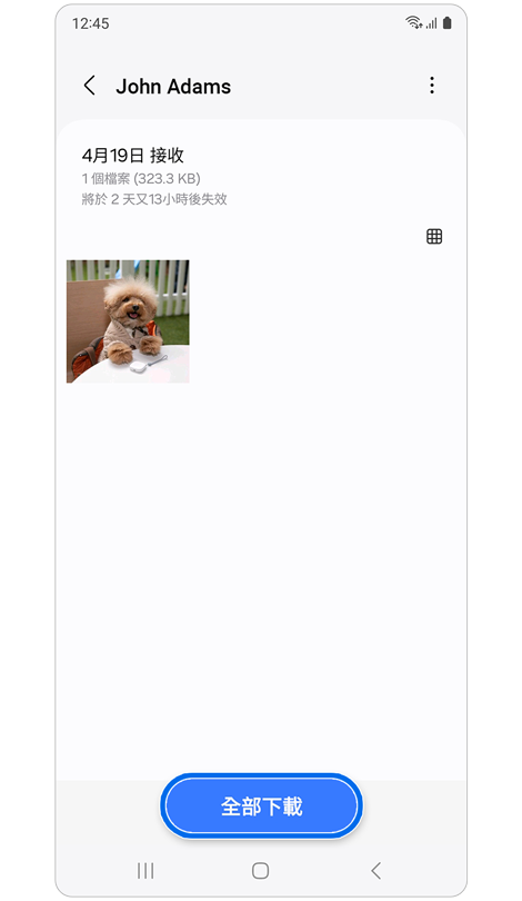 可供下載的共享檔案。