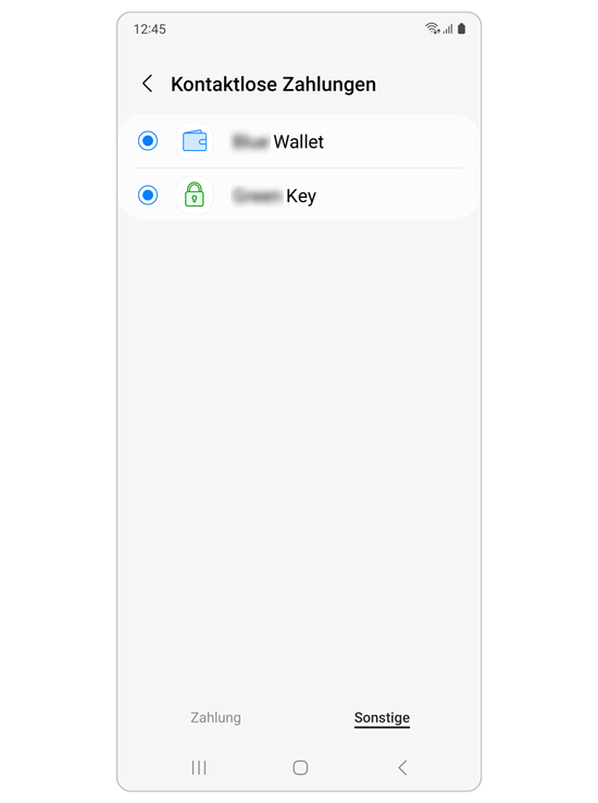 Bild von Zahlungs-Apps unter "Sonstige".