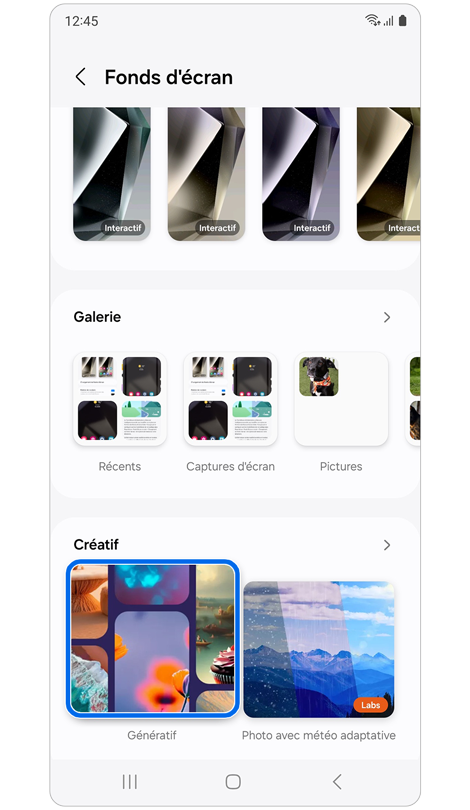 Écran de fond d'écran