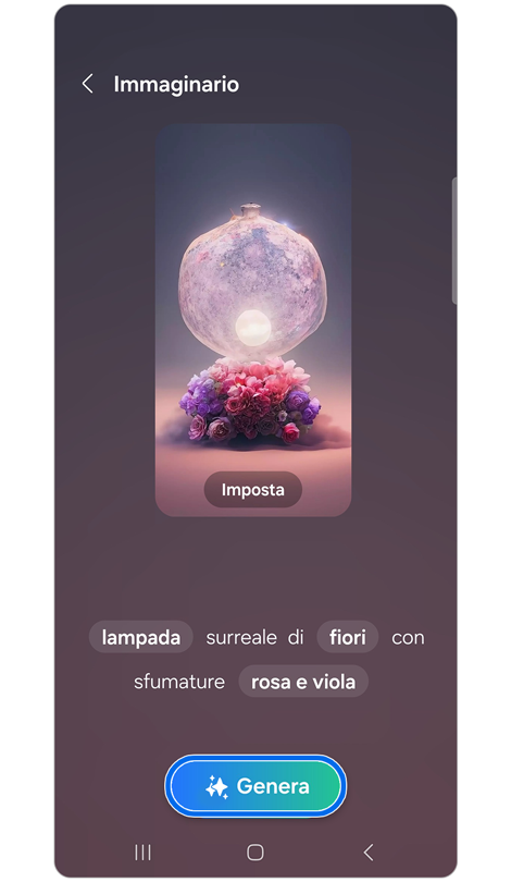 Opzioni del prompt dello sfondo generativo