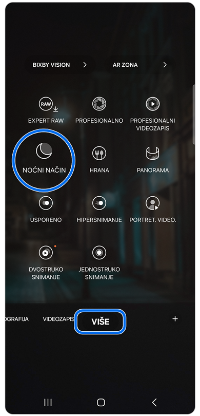 Kružni izbornik načina rada