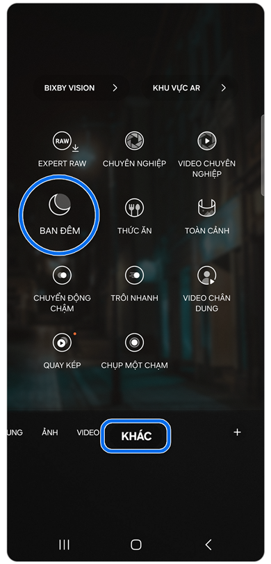 Băng chuyền chế độ máy ảnh