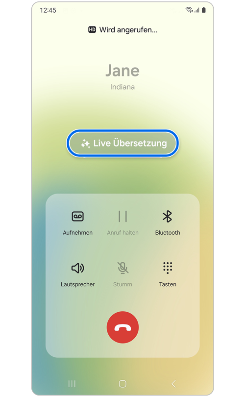 Telefongespräch mit einer anderen Person