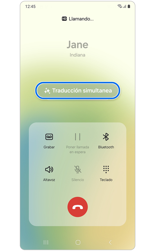 Llamada en curso con otra persona