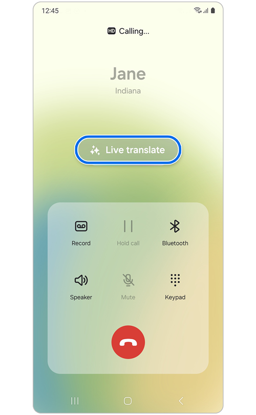 Ongoing call with another person.