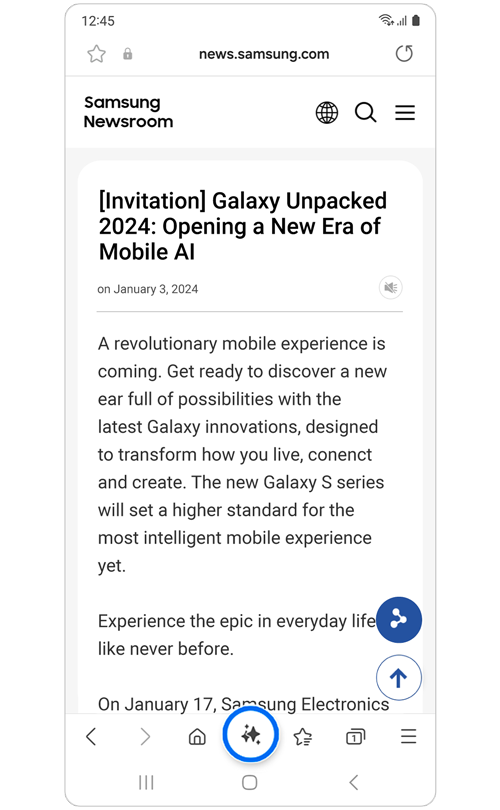 Samsung News article