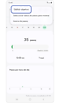 Pantalla mostrando datos de pasos.