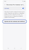 Pantalla con la opción de sincronizar "No molestar" en el Galaxy Watch y el teléfono.