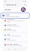 Pantalla de inicio de Ajustes del reloj.