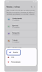 Pantalla con lista de modos disponibles.