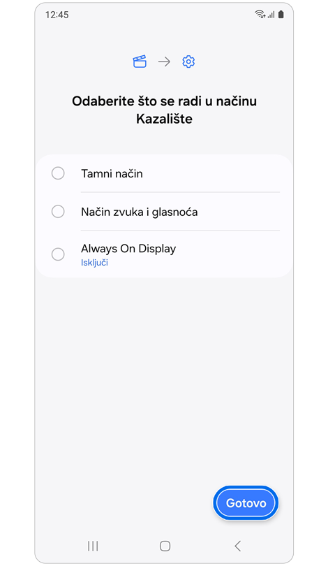 Načini prilagodbe radnje u načinu rada kazališta.