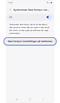 Skjermbilde med alternativ for å synkronisere "Ikke forstyrr" på Galaxy Watch og telefonen.