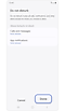 Customisation options for “Do not disturb” during Theatre mode.