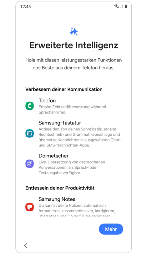 Erweiterte Intelligenz-Funktionen