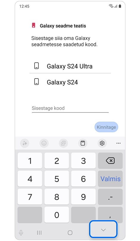 Samsung Accounti konto kaheastmeline autentimine