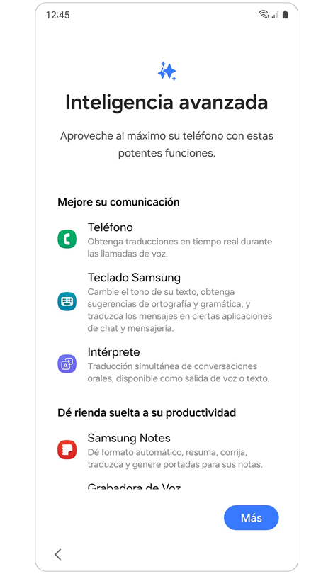 Funciones de inteligencia avanzada