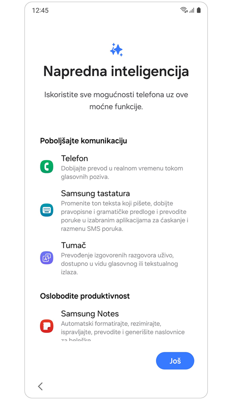 Napredne funkcije inteligencije