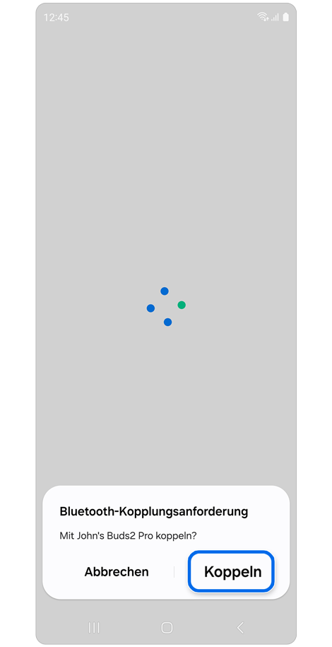 Bluetooth-Kopplungsanforderung