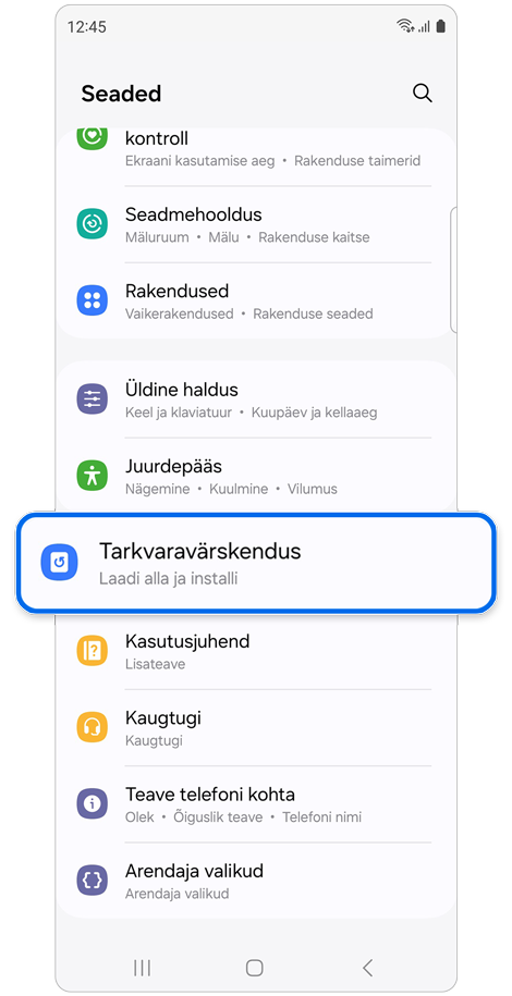 Valiku Seaded avakuva.
