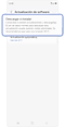 Pantalla de Actualización de software