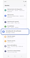 Ajustes de la pantalla de inicio.