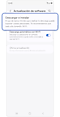 Opción para descargar e instalar actualizaciones de software.
