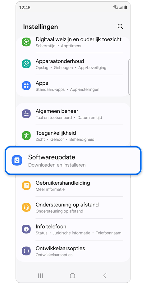 Instellingen-startscherm.