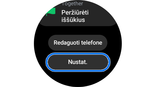 Programa „Samsung Health“ laikrodyje „Galaxy Watch“.