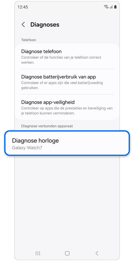 De functie Diagnoses.