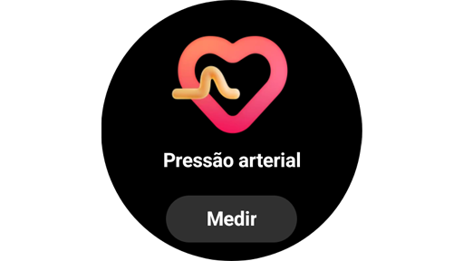 Cartão Galaxy Watch5 Pressão arterial.