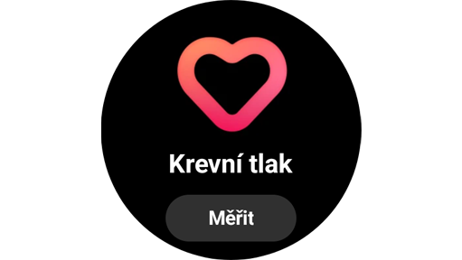 Galaxy Watch5, dlaždice Krevní tlak.