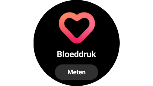 Bloeddruk-tegel op de Galaxy Watch5.