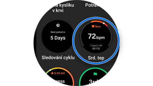 Seznam dalších dostupných widgetů.