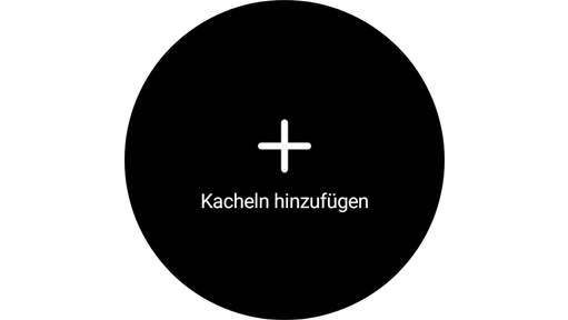 Widget „Kacheln hinzufügen“