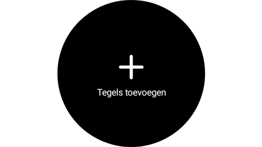 Tegels toevoegen-widget.