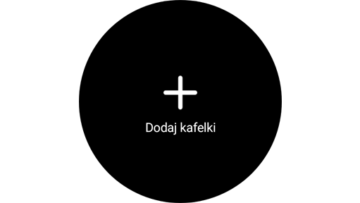 Widżet Dodaj kafelki.