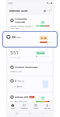 Ecranul de pornire al aplicației Samsung Health.