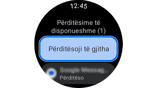 Përditësimet e disponueshme në orë.