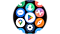 Ikoner for apper på en Galaxy Watch.