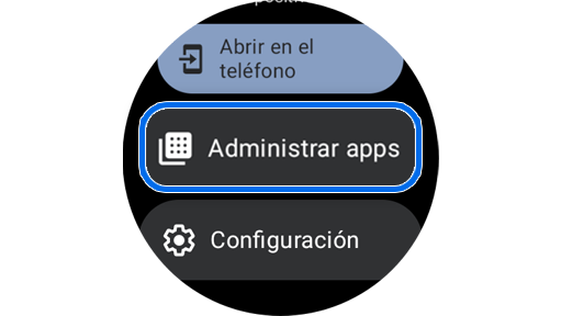Opción de administrar aplicaciones en la app de Play Store.