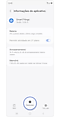 App selecionado para desinstalar.