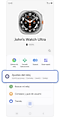 Pantalla de inicio de la aplicación Galaxy Wearable para un Galaxy Watch.