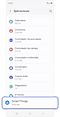 Lista de aplicaciones en un Galaxy Watch.